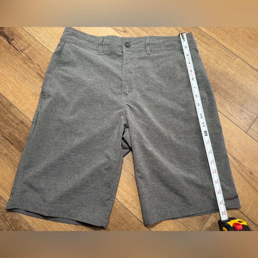 Classic Gray Men's Flat Front Shorts